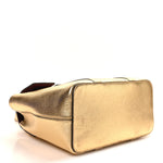 Metallic Printed Goatskin Small Bayswater Satchel Gold