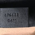 Calfskin Matelasse Super Mini GG Marmont Shoulder Bag Black