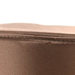 Satin Crystal Mini Vlogo Moon Bag Brown