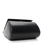 Calfskin Mini Pandora Box Logo Strap Crossbody Bag Black