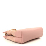 Suede Shiny Crumpled Calfskin Quilted Micro 31 Shopping Bag Light Pink