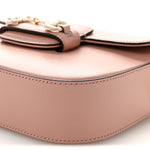 Azalea Calfskin Crystal GG Monogram Mini Horsebit 1955 Shoulder Bag Dusty Rose