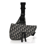 Oblique Mens Saddle Bag Blue
