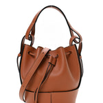 Calfskin Mini Balloon Bucket Bag Tan