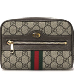 GG Supreme Monogram Web Small Ophidia Belt Bag 75 30 Dark Brown
