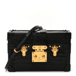 Crocodile Petite Malle Black