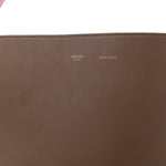 Shiny Smooth Calfskin Small Twisted Cabas Camel Brick