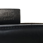 Calfskin Matelasse Small GG Marmont Top Handle Shoulder Bag Black