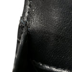 Shiny Calfskin Monochrome Crocodile Embossed Small Hourglass Top Handle Bag Black
