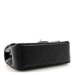 Lambskin Quilted Mini Rectangular Flap Black