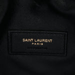 Lambskin Quilted Gaby Zipped Pouch Black
