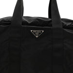 Tessuto Nylon Saffiano Viaggio Duffle Black