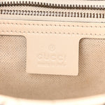 X BALENCIAGA Calfskin Matelasse Logo Print Small GG Marmont Shoulder Bag White