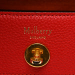 Classic Grain Small Bayswater Satchel Scarlet Red