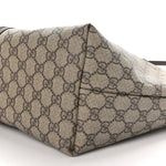 GG Plus Monogram Web Tote Dark Brown