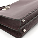 Cuoio Romano Vitello Cover Glazed Fabric Bi-Color FF 1974 Mini Peekaboo I SEE U Satchel  Ghianda Grezzo