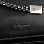 Suede Small Monogram Stone Studded Kate Satchel Black Turquoise Coral