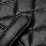 Aged Calfskin Quilted 2.55 Reissue Pouch With Chain Handle Black