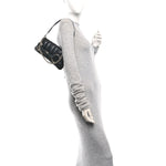 Nappa Vertical Matelasse Small Maxi Horsebit Chain Shoulder Bag Black