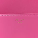 Shiny Calfskin Triomphe Shoulder Bag Fuchsia