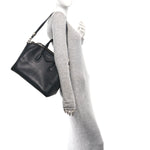 Sugar Goatskin Medium Antigona Black