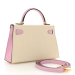 Epsom Horseshoe Mini Kelly Sellier 20 Craie Mauve Sylvestre