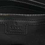 GG Supreme Monogram Web Small Flat Messenger Bag Black Grey