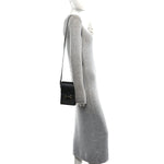 Dollar Calfskin Vertical Horsebit 1955 Crossbody Bag Black