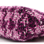 Tweed Quilted Mini Clutch With Chain Purple