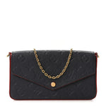 Empreinte Pochette Felicie Chain Wallet Marine Rouge