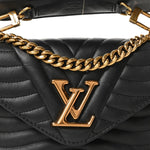 Calfskin New Wave Chain PM Black