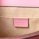Moon Calfskin Web Medium Dionysus Bamboo Top Handle Bag Sugar Pink Blue Agata Hibiscus Red