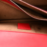 GG Supreme Monogram Arabesque Dionysus Shoulder Bag Hibiscus Red