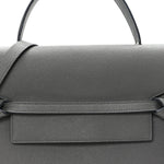 Grained Calfskin Mini Belt Bag Grey