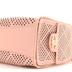 Perforated Calfskin Quilted Mini Chanel 25 Handbag Light Pink