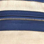 Calfskin GG Tennis Embossed Medium Wristlet Messenger Bag Intense Metal Blue