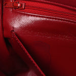 Lambskin Quilted Mini Square Flap Red