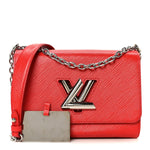 Epi Twist Shoulder Bag MM Coquelicot
