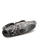 Silk Dandelion Print De Manta Clutch Black
