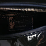 Patent Cannage Medium Lady Dior Navy Blue