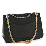 Lambskin Quilted Small Double Flap Black