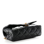 Aged Calfskin Quilted 2.55 Reissue Chain Waist Bag Black