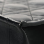 Calfskin Macro Cannage Medium Book Tote Black