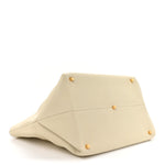 Pebbled Calfskin Medium Amelia Tote Ivory
