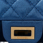 Metallic Calfskin Quilted 2.55 Reissue 225 Flap Blue