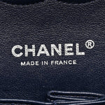 Caviar Quilted Medium Double Flap Navy