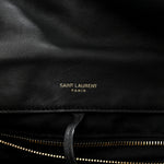 Lambskin Matelasse Monogram Large Jamie 4.3 Black