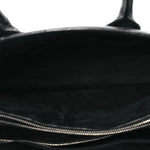 Calfskin Crocodile Embossed Large Sac De Jour Carryall Black
