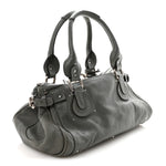 Calfskin Medium Paddington Satchel Gray