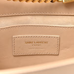 Smooth Calfskin Medium Classic Monogram Kate Tassel Satchel Nude Powder